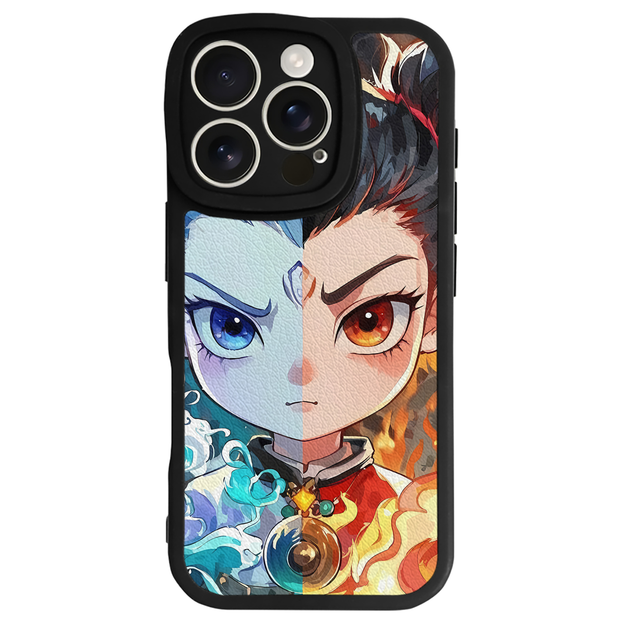 （画像用） Ne Zha 2 ナタ 魔童の大暴れ 【iPhone 16シリーズ対応】シリコンスマホケース（レザー調） 材質：シリコン